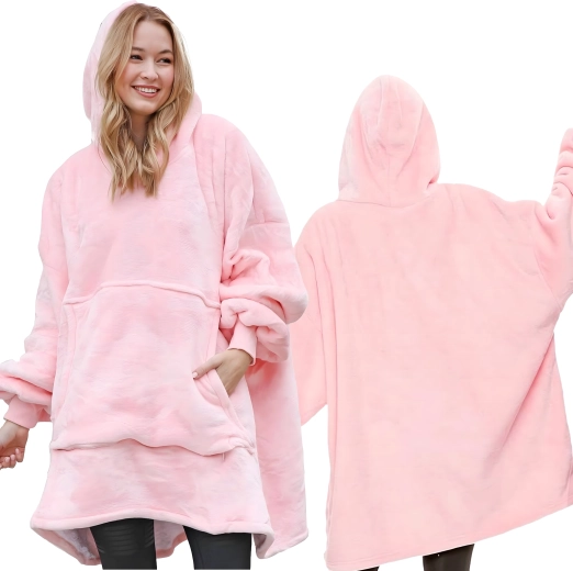 Oversize-Schnitt und Kapuze