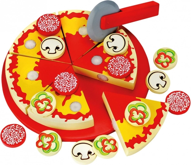 Bino Wooden Pizza for Slicing