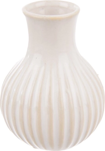 Witte porseleinen vaas 6 × 6 × 8 cm