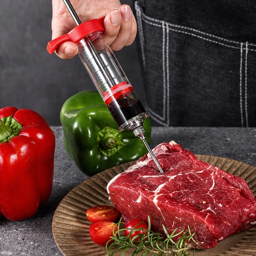 Meat Marinade Injector Syringe 30 ml with 3 Needles