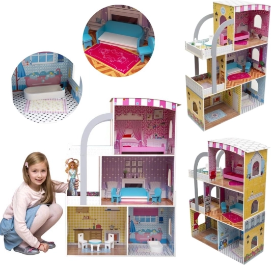 Moderne luxe villa – houten poppenhuis