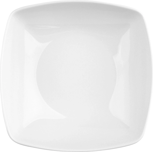 MariaPaula Moderna Deep Plate, Square, White, 18.5 cm