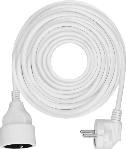 Solight verlengkabel met koppelstekker 15 m wit
