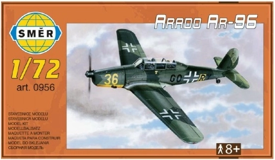 Maquette Arado AR-96 1:72, 15,2 × 1,18 cm, dans une boîte de 25 × 14,5 × 4,5 cm