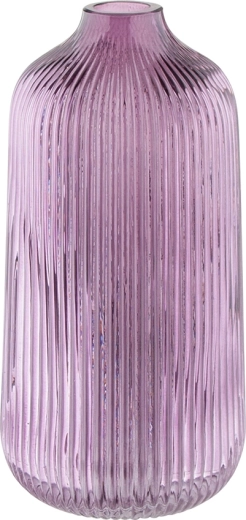 Glass Vase Color Box Purple 21 cm