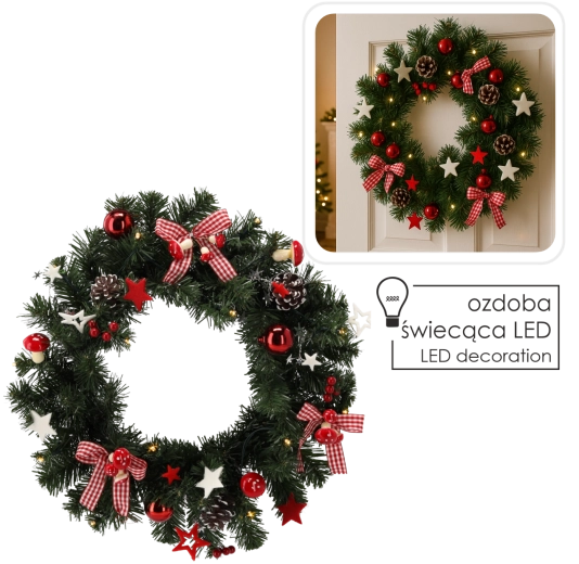 Red-white festive look