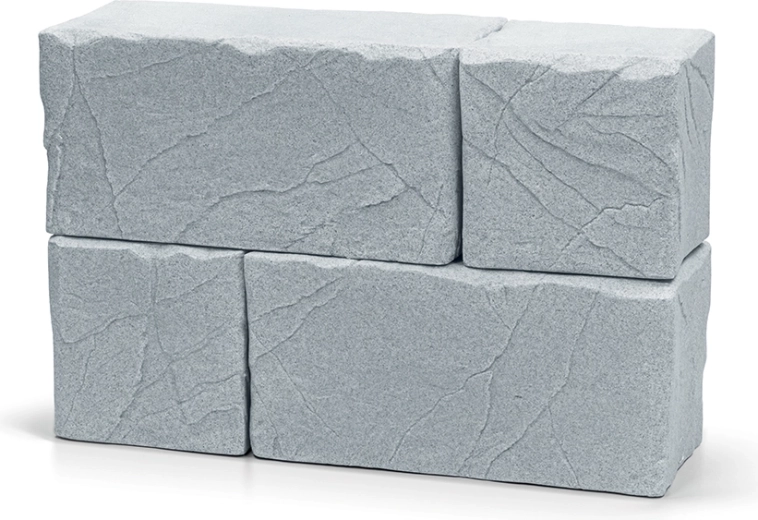 Stone Block Rainwater Barrel 270 l – cool gray