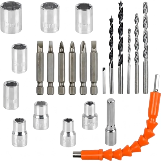 Case and accessories including flexible extension