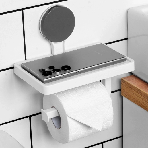 Drill-free installation thanks to a strong suction cup