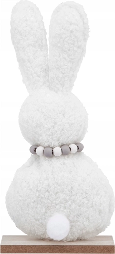 Decorative White Rabbit Figurine 19 cm
