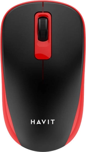 draadloze muis Havit zwart‑rood