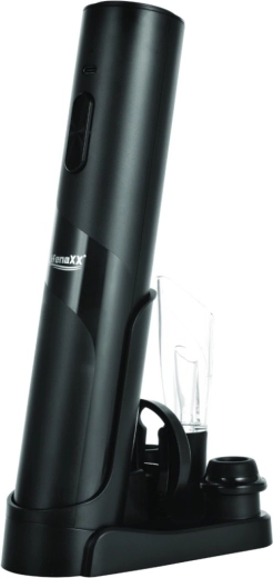 Tire-bouchon électrique pour vin Lifenaxx 2-en-1 avec pompe à vide
