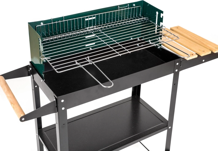 Verchroomd rooster en warmhoudrek