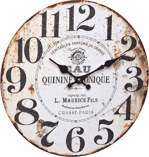 TFA Vintage quinine tonique analoge wandklok in retrostijl