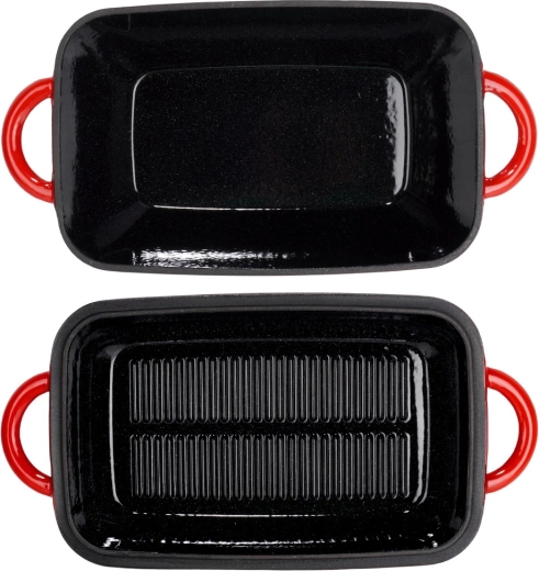 Deux récipients en un : cocotte + couvercle gril