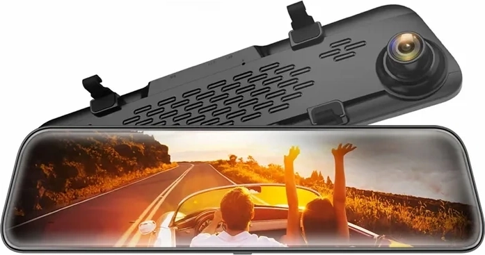 Caméra embarquée rétroviseur WOLFBOX G840S 4K avec GPS et carte 32 Go
