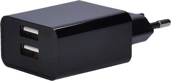 Solight USB-Ladeadapter mit 2× USB, 3100 mA, schwarz