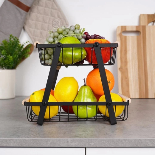 Two tiers for maximum space saving