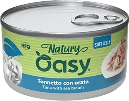 Oasy Natury soft jelly tuna with sea bream 150 g