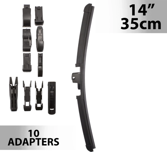 Scheibenwischer Carguard 35 cm mit 10 Adaptern