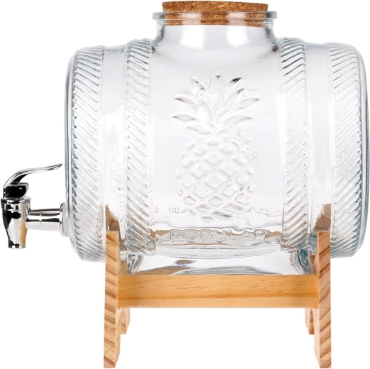 Dickes Glas mit Ananasrelief