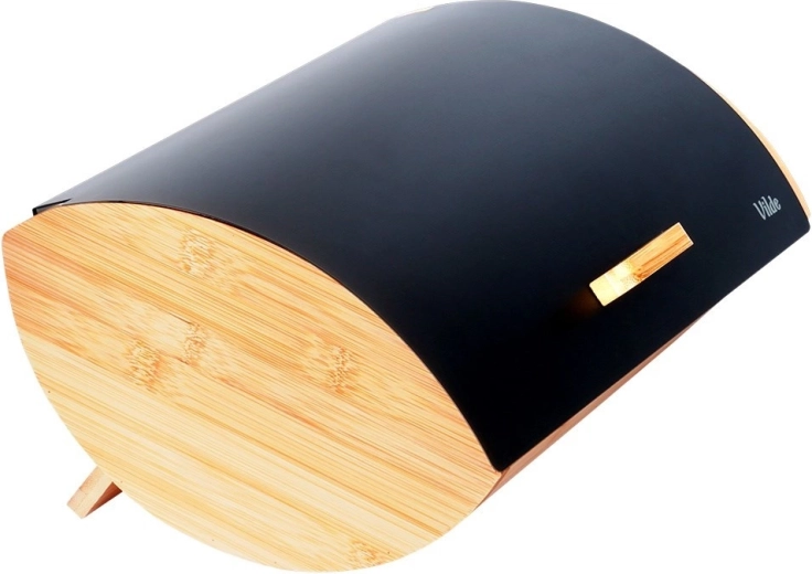 Bamboo and matte black metal