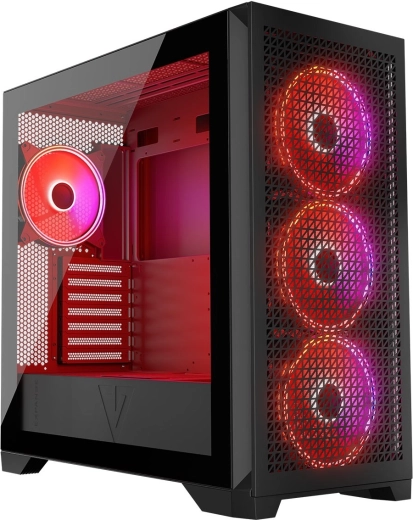 VOLCANO Expanse T Apex ARGB PC Case, black, midi tower