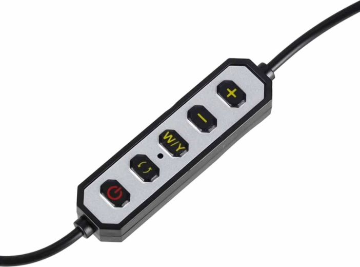 Convenient control and 10 brightness levels