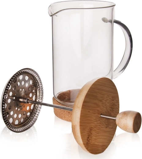 Stainless steel plunger with fine mesh filter
