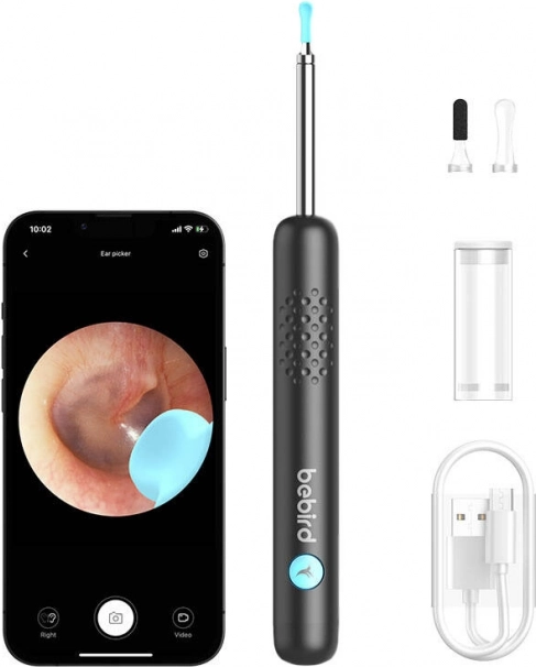 Bebird R1 Otoscope with Camera Black