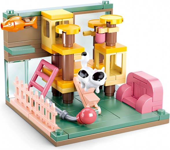 Sluban Mini Building Set Cat Corner