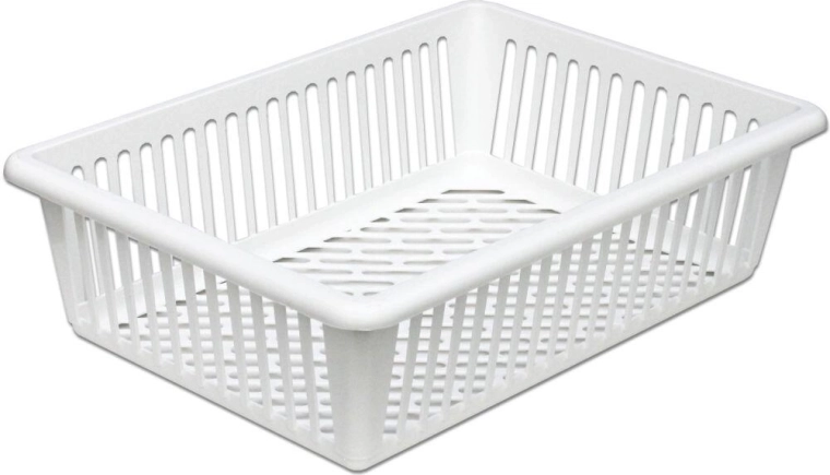 Panier de rangement en plastique HANDY 40 × 28 × 11 cm, assortiment de couleurs