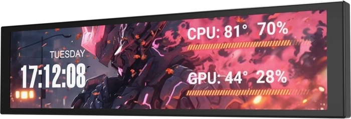 DarkFlash V92 9,2-inch IPS-monitor zwart