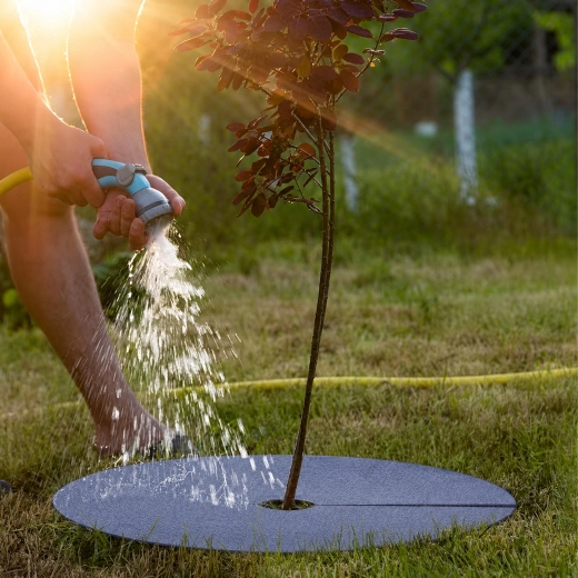 Moins de mauvaises herbes et meilleure rétention d’humidité
