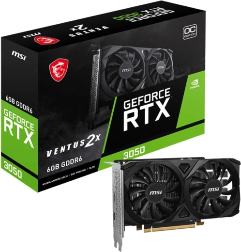 NVIDIA GeForce RTX 3050 VENTUS 2X E 6GB OC Graphics Card