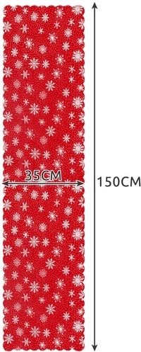 Afmeting 150 × 35 cm voor de meeste tafels