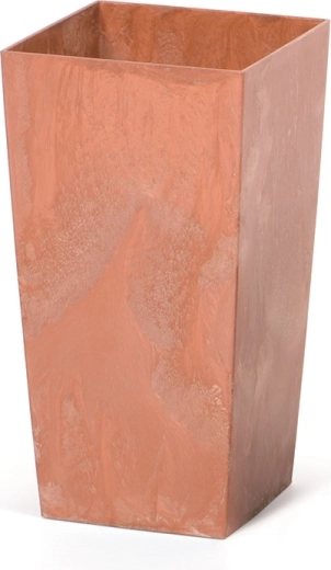 Pot Urbi Square effet béton terracotta