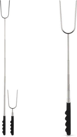 Teleskopische Grillgabel 24–72 cm aus Edelstahl