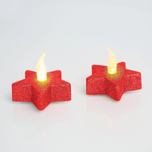 LED-Teelicht in Sternform – 1 Stück