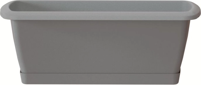 Jardinière avec soucoupe Respana set 78,6 cm pierre grise