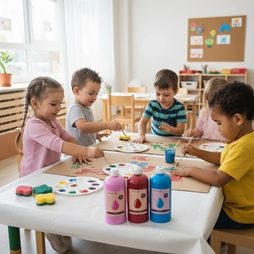 Sicher und abwaschbar für Kinderprojekte
