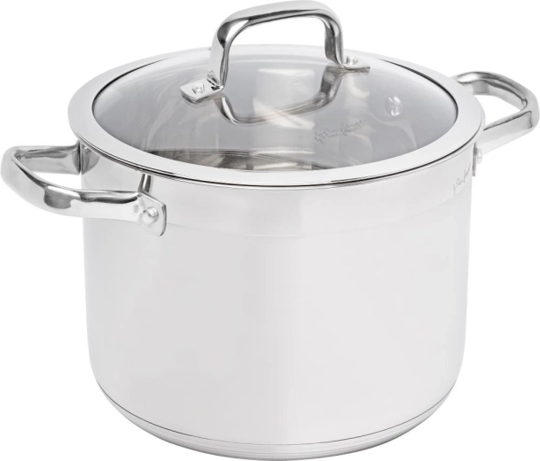 Marmite en acier inoxydable Lamart Prestige avec couvercle, 7,9 l