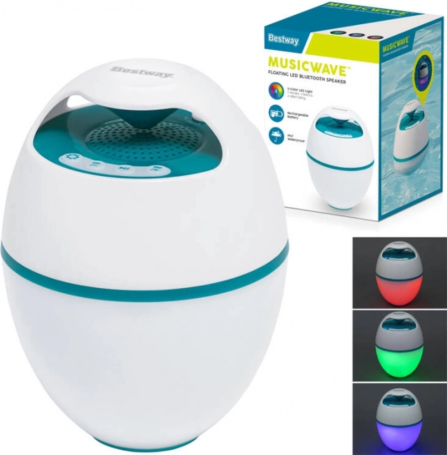 Draagbare drijvende luidspreker Bestway MusicWave™ met Bluetooth en LED-verlichting