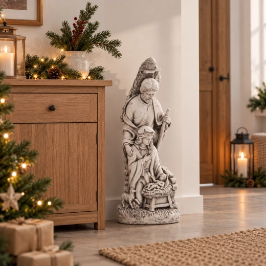 Imposante hoogte van 75 cm voor de belangrijkste kerstpresentatie