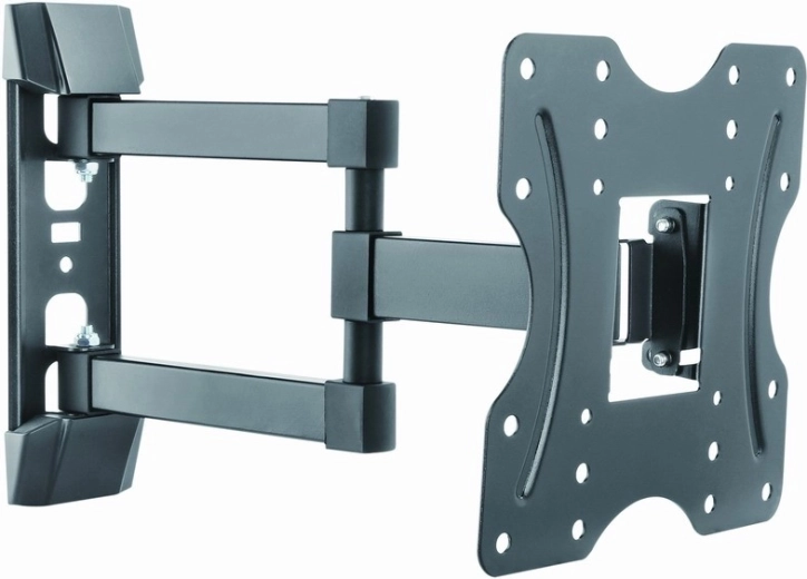 Wall-mounted swivel and tilt TV bracket 23–42" black