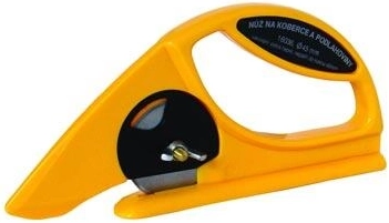 Technical knife with circular blade for carpets and floor coverings