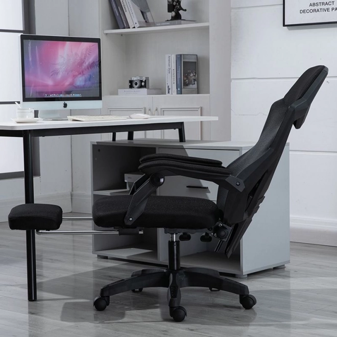 Adjustable recline and footrest