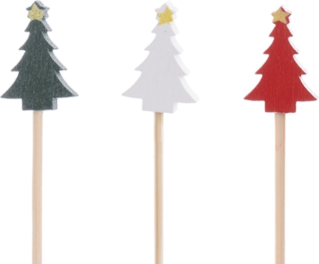 Festliches Design mit farbigen Bäumchen