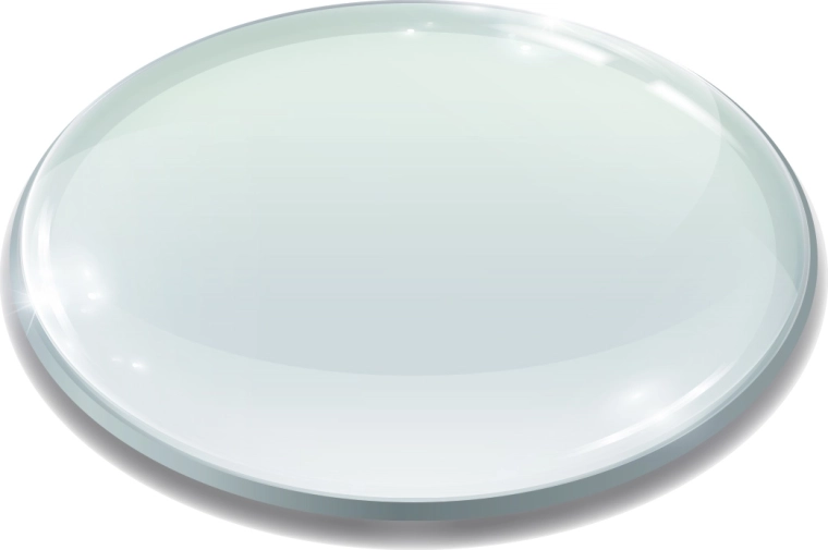 Lentille grossissante en verre de 5 dioptries pour loupe avec éclairage