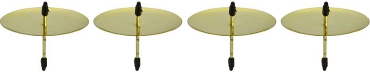 Support de bougie pour couronne de l’Avent, doré, 6 cm (4 pcs)